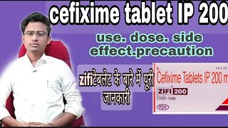 cefixime tablet IP 200 mg used for tablet zifi 200mg Review in Hindi [upl. by Margarete183]