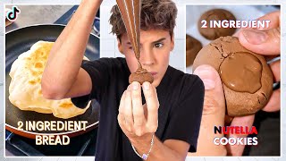 Testing TikTok Viral 2 Ingredient Only Recipes amp Food Hacks [upl. by Enived]