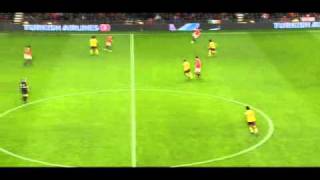 Scholes passes v Arsenal [upl. by Alleuol]