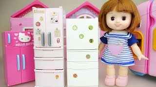 Baby doll refrigerator food play baby Doli house [upl. by Heywood]