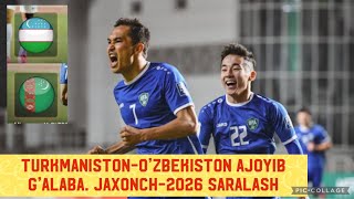 TurkmanistonOzbekiston Ajoyib galaba va Kambek Jaxon Chempionati2026 saralash 1tur 16112023 [upl. by Ewald]