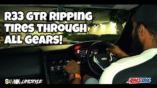 Fully Built R33 GTR Ripping Tires All Gears Cars amp Caffeine at Night Cayman Nov 2023 Epi 195 [upl. by Seerdi286]