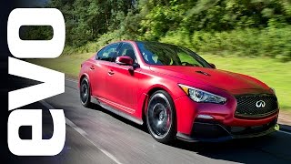 Infiniti Q50 Eau Rouge  the GTR saloon  evo REVIEW [upl. by Naed743]