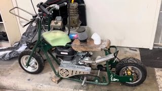 Building a custom stretched mini bike [upl. by Leilani]