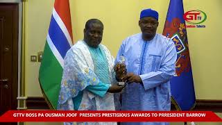 G PA OUSMAN JOOF MEETS PRESIDENT BARROW [upl. by Rajewski865]