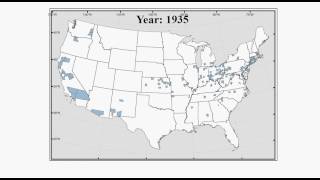 Historical Distribution of Invasive Ailanthus altissima Tree of Heaven [upl. by Ahsemot514]