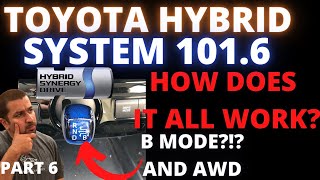 How Toyota Hybrid System Work Part 6 B Mode and Hybrid AWD [upl. by Emalee]