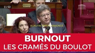 BURNOUT  LES CRAMÉS DU BOULOT  Mélenchon [upl. by Surovy310]