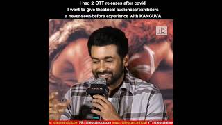 I had 2 OTT releases after covid I want to give a neverseenbefore experience with KANGUVA Suriya [upl. by Delmore]