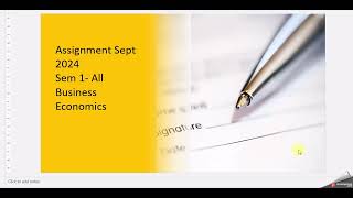 NMIMS Sept 2024 AssignmentBusiness Economics SEM1All [upl. by Desdee]