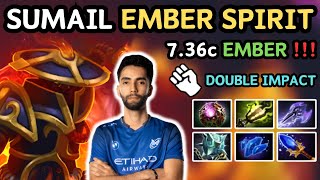 🔥 736c SUMAIL EMBER SPIRIT Midlane Highlights vs MIRACLE 🔥 King Sumail  Dota 2 [upl. by Nitsua]