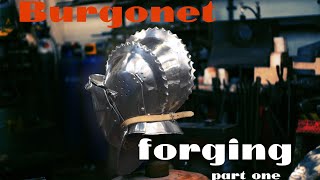 Forging a burgonet helmet [upl. by Namialus]