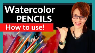 Watercolor Pencils For Beginners EASY tips and techniques [upl. by Anilram]