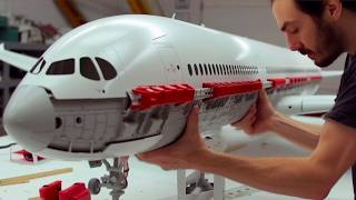 Man Builds Hyperrealistic RC Plane at Scale  Airbus A350 Replica by RamyRC [upl. by Alika]