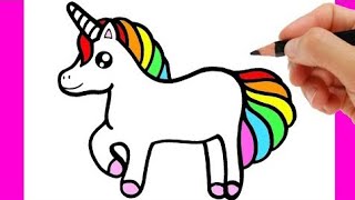 unicorn drawing for kids unicorn drawing easy step by step  kids drawing [upl. by Noell722]