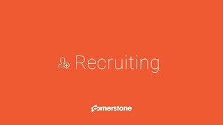 HR Recruiting Software Suite from Cornerstone [upl. by Landis830]