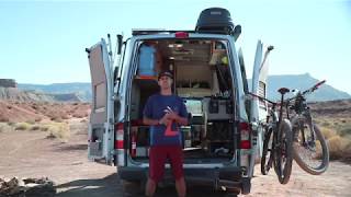 Van Tour of a Full Time Van Lifer DIY Nissan NV LiveWork Conversion Van [upl. by Keryt]