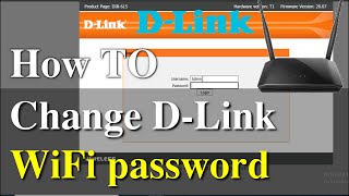 How to change WiFi password in Dlink router [upl. by Ylro]