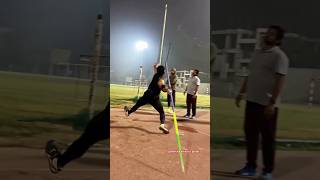 Javelin throw 💪🏻  motivation trackandfield youtubeshorts bhartiyaathleticsplayer [upl. by Marte]