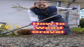 How to Weed Gravel yardmaintenance [upl. by Eanal]