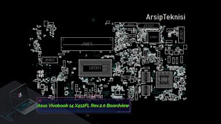 Asus Vivobook 14 X412FL Rev20 Boardview [upl. by Danzig798]