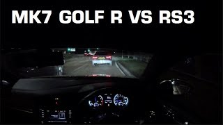 Audi Rs3 vs Golf R Stage 3 500bhp [upl. by Llibyc]