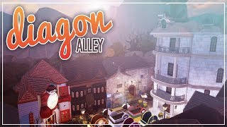 DIAGON ALLEY HARRY POTTER  The Sims 4 Speedbuild [upl. by Annael]