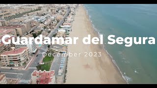 Guardamar del Segura Beach  Costa Blanca Spain  4K Drone video [upl. by Mar]