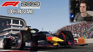 INTENSE 100 RACE OP RUSLAND  F1 2019 Online Multiplayer [upl. by Niroc]