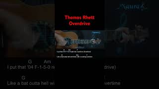 Thomas Rhett  Overdrive Guitar Chords Lyrics shorts [upl. by Asik574]