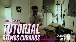 INTRODUCCIÓN A LOS RITMOS TRADICIONALES CUBANOS EN LAS CONGAS  TUTORIAL 1 [upl. by Hellah]