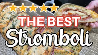 How to Make The BEST Restaurant Quality Stromboli EVER  Quick and Easy Dinner Recipe [upl. by Mike]