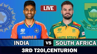 INDIA vs SOUTH AFRICA 3RD T20 MATCH LIVE SCORES  IND vs SA LIVE MATCH  INDIA BAT 4 OV [upl. by Namia728]