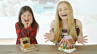 GINGERBREAD HOUSE CONTEST Mia vs Sienna  Fizz Sisters [upl. by Esinal]