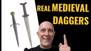 REAL Medieval DAGGERS The main types with original examples [upl. by Nairda]