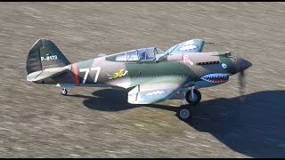 FMS P40B 980mm FLYING TIGER Flight [upl. by Frager]