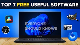 7 Most Useful FREE SOFTWARE For PC Everyone Should Know 2024 [upl. by Monique]