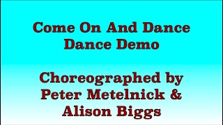 Come On And Dance  Line Dance Dance Demo [upl. by Oileve]