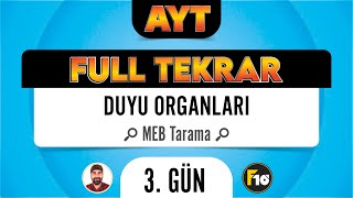 MEB Biyoloji Kitabı Duyu Organı Taraması F10 Full Tekrar Kampı [upl. by Yelnats]