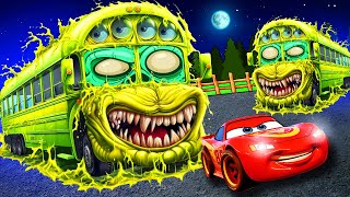 TRANSPORTING PIXAR CARS amp FRUITS WITH COLORED amp JOHN DEERE vs CLAAS vs TRACTORS  BeamNGdrive [upl. by Clair982]