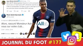 PSG nouveau sponsor maillot RONALDO la mauvaise AULAS calmé sur Twitter MBAPPÉ réclame un but [upl. by Leno356]