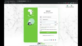 ZKTeco BioTime Africa Tutorial  How to create BioTime Africa Account [upl. by Service]