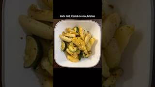 Garlic Herb Roasted Zucchini Potatoes shorts ytshorts kitchengharrecipes [upl. by Helman]