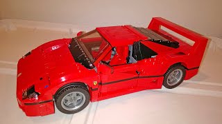 Awesome Lego Creator Expert 10248 Ferrari F40 2015 Race Car Set Quick Look  Overview  Piece Tour [upl. by Denver174]