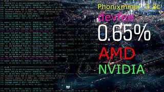 Software PhoenixMiner 28c fastest EthereumEthash miner Windows [upl. by Mariya]