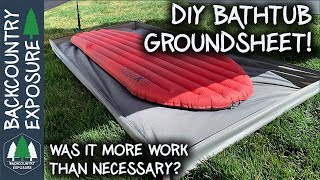 DIY Backpacking Gear  Bathtub Floor Groundsheet [upl. by Llirpa]