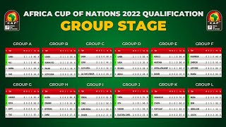 Africa Cup of Nations 2022 Qualification Table amp Standings Group Stage [upl. by Ileane]