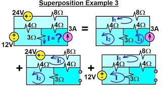 Electrical Engineering Ch 4 Circuit Theorems 8 of 35 Superposition Property Ex 3 [upl. by Ase]