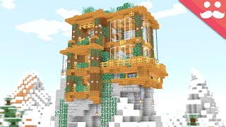 I made a Mountain Piston House in Minecraft 118 [upl. by Deedahs]