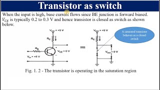 BJT as a switch and as an Amplifier [upl. by Locke171]